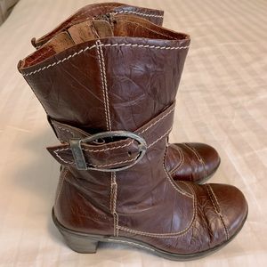 Josef Seibel Brown Leather Boots